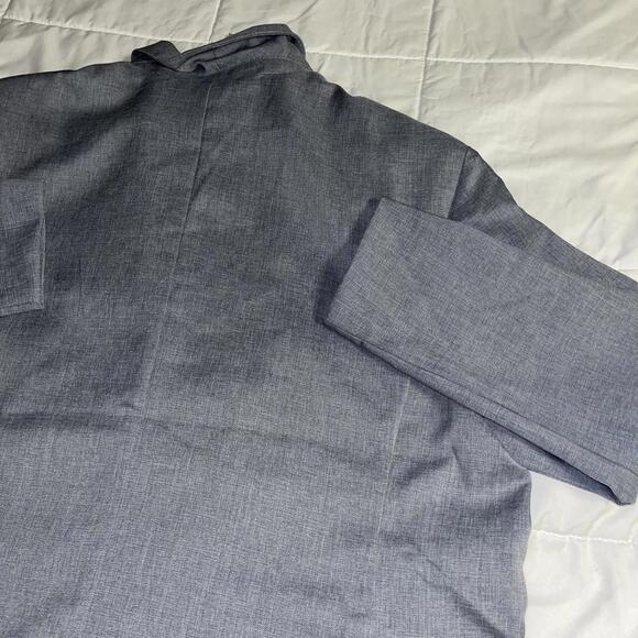 New With Tags H&M Blazer Mens Long Sleeve Dress Jacket Size Large Mens Gray - Picture 6 of 9